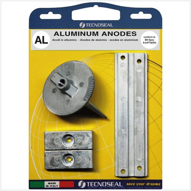 Alu anode kit til mercury f75-115