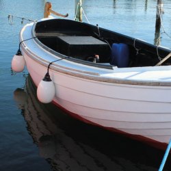 Dan-Fender 814 single �je hvid med sort top