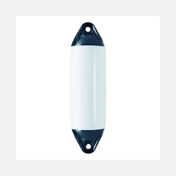 Polyform fender F01 Medium hvid/sort top, 130x465mm