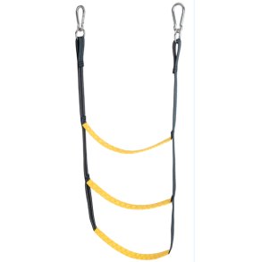 Badestige til gummibd af webbing med karabinhager L-80cm