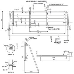 Badeplatform L-170cm D-55cm �25mm r�r