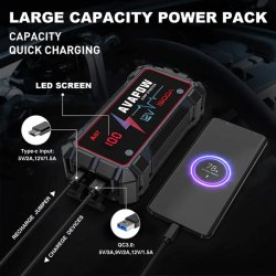 Avapow A9 jump starter 12V, peak 1500Amp