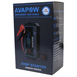 Avapow A9 Plus jump starter 12V, 2000Amp leveres med taske
