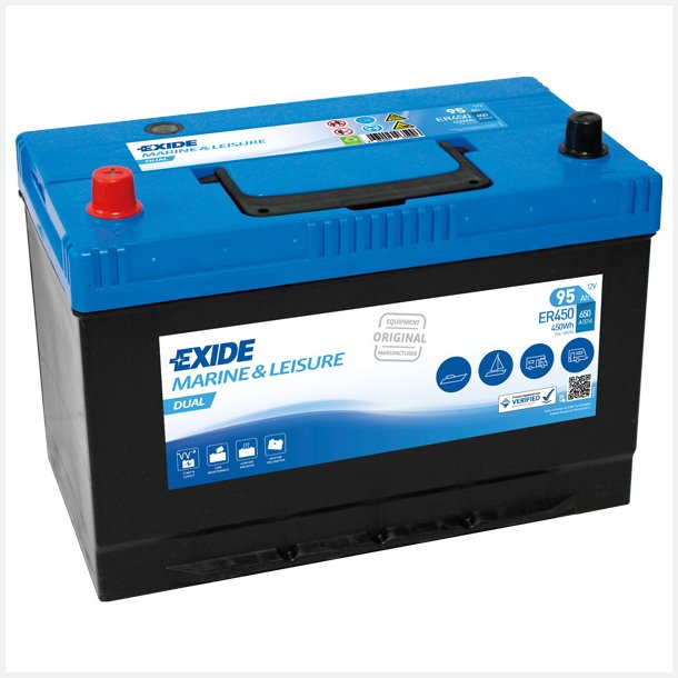 Exide Dual batteri, 95 Amp