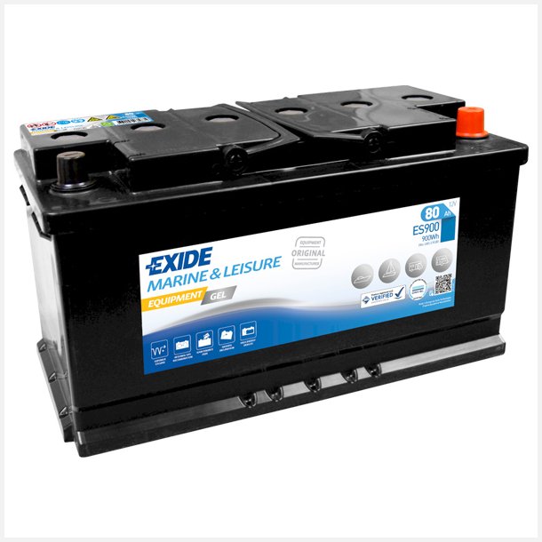 Exide Equipment batteri gel, 80 Amp