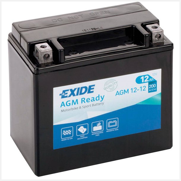 Exide 12V batteri AGM12-12 12AH