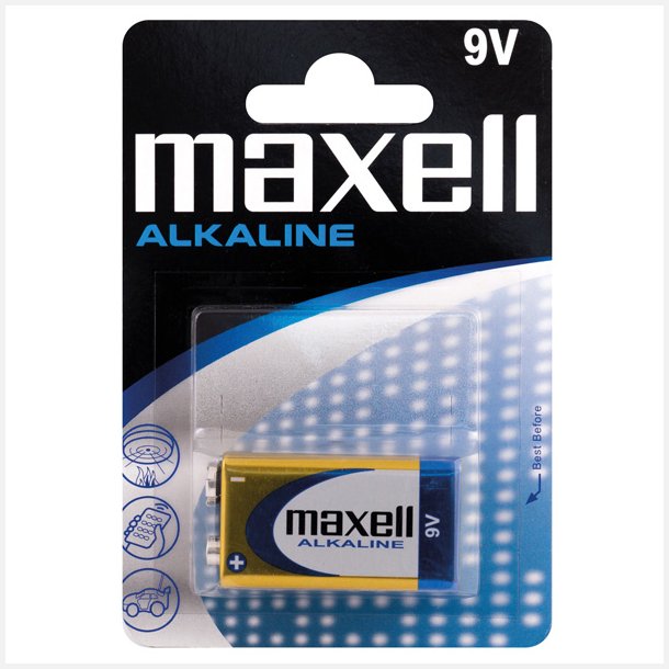 Maxell Alkaline 9V /6LR61 batteri