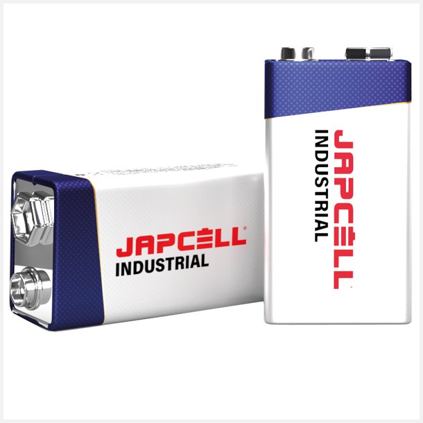 Japcell Industrial batteri 9V / 6LR61, 10 stk