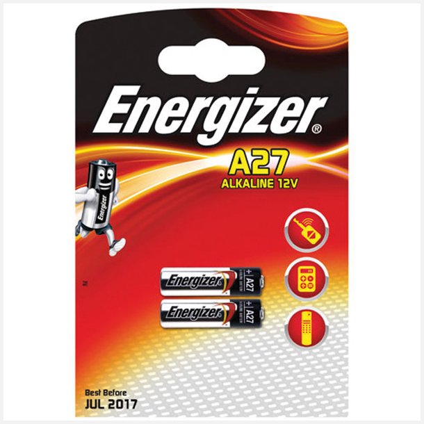 Energizer batteri A27 / 12V, 2stk