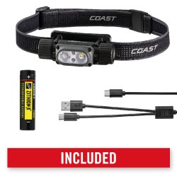 Coast WPH30R vandt�t genopladelig pandelampe 1200 lumen