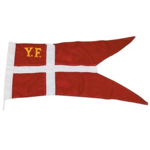 1852 yachtflag 34 x 65cm syet & med 3mm 25cm snor