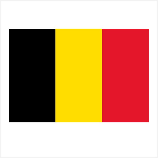 1852 Gsteflag Belgien, 30x45cm