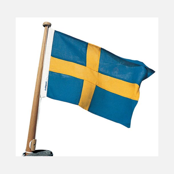 Bdflag polyester Sverige, 50x31 cm