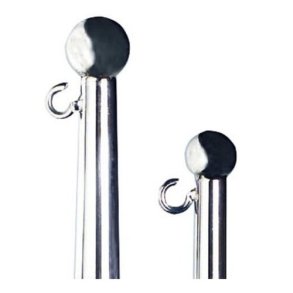 Flagspil AISI 316 med click montering L-900mm 25mm