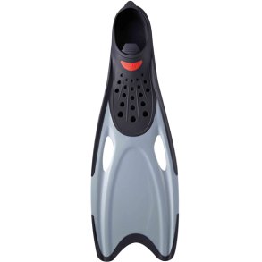 Sort/gr� sv�mmef�dder med fishtail-design i st�rrelse 45-47