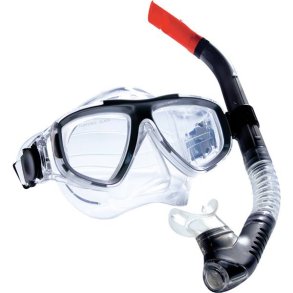 Maske og snorkel voksen dykkerst til fritids-snorkling
