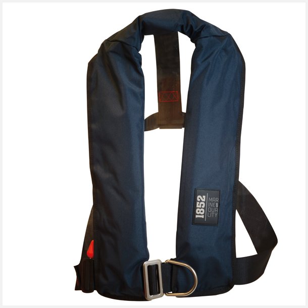 1852 Classic automatisk redningsvest, navy m/harness 150N ISO