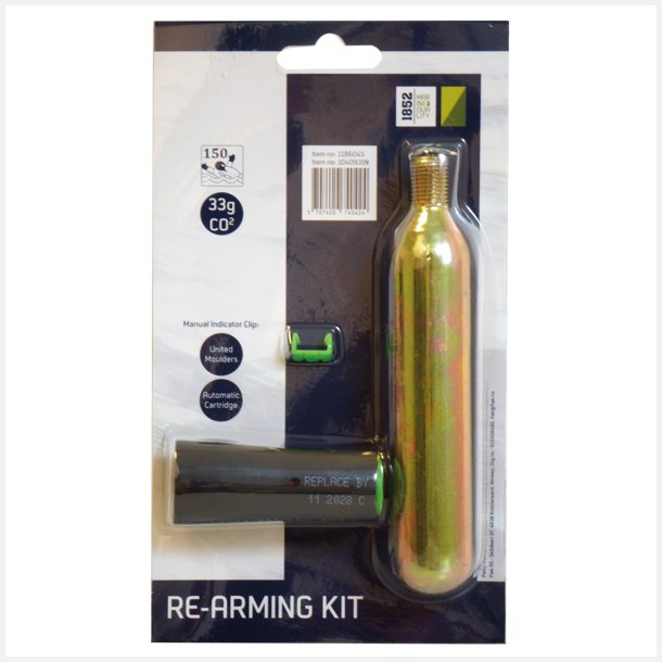 1852 Re-arming pakke 33 gram + klips UML