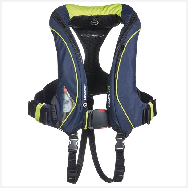 Crewsaver Ergofit+ vest 190N m/D-ring, navy/grn