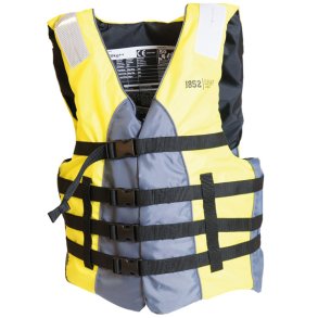 1852 svmme-, vandsports & vandski vest sort/lime 50-70 kg