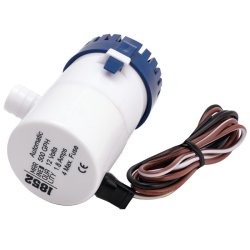 1852 bilgepumpe 12V 550 GPH neds�nkelig pumpe til b�dens l�nse