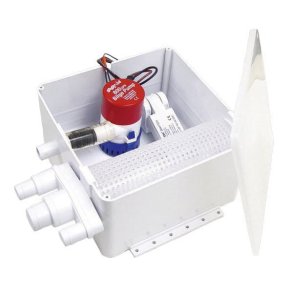 Rule aflbsboks med pumpe 12V