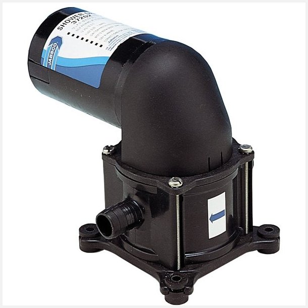 Jabsco membranpumpe m/filter 19mm, 12V