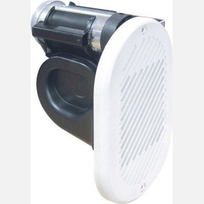 El-horn 24V til indbygning hvid