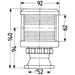 DHR Styr-/bagbord lanterne p fod