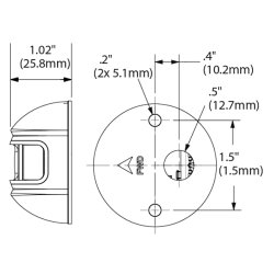 Attwood LED lanternes�t 2nm, sidemonteret r�d &amp; gr�n