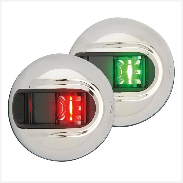 Attwood LED lanternes�t 2nm, sidemonteret r�d &amp; gr�n