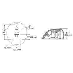 Attwood LED lanternes�t 2nm, topmonteret r�d &amp; gr�n