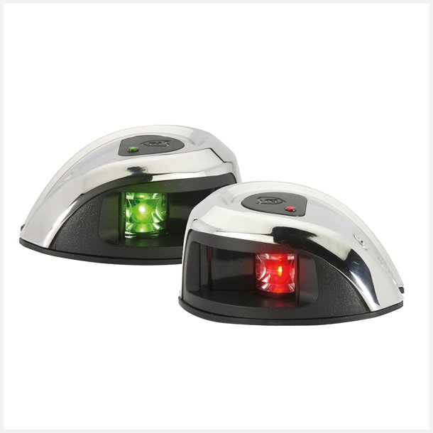 Attwood LED lanternes�t 2nm, topmonteret r�d &amp; gr�n
