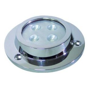 Undervandslys pbygning 8-30V 4 LED bl