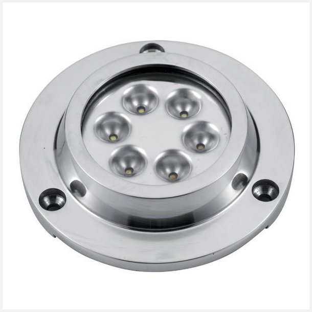 Undervandslys pbygning 14.2W 8-30V 6 LED hvid