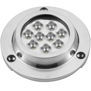 Undervandslys pbygning 21.6W 10-30V 9 LED hvid