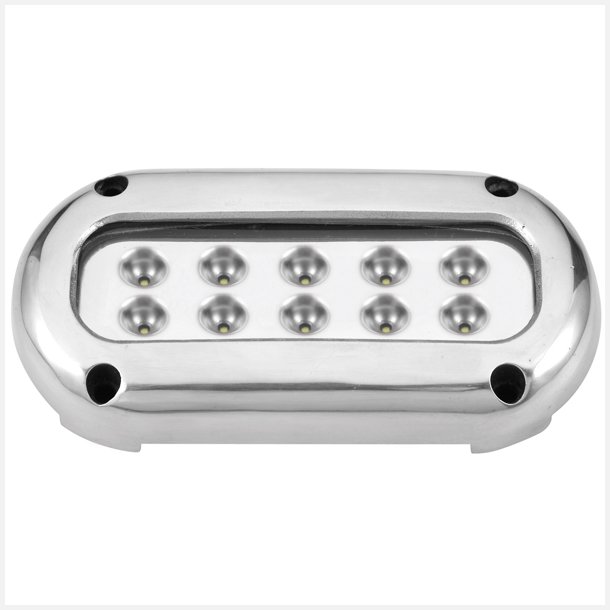 Undervandslys pbygning 25.2W 10-30V 10 LED hvid