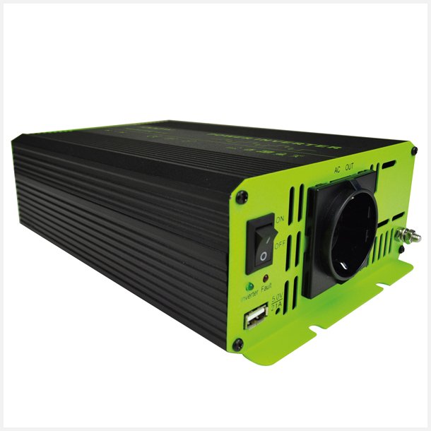 1852 Inverter modificeret  sinuskurve, 12V / 1000W