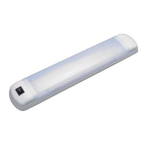 Led lys armatur hvid abs, 2 x 12 LED varm, 12 & 24V