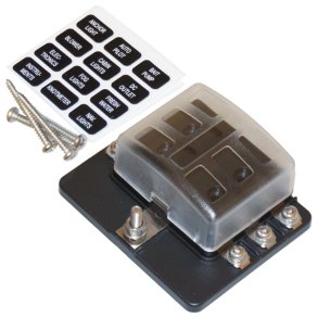 1852 sikringsholder 6stk 12-32 vdc max 30Amp total 100Amp