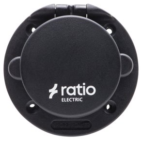 Ratio Landstr�mstik med l�g plast sort 16 amp