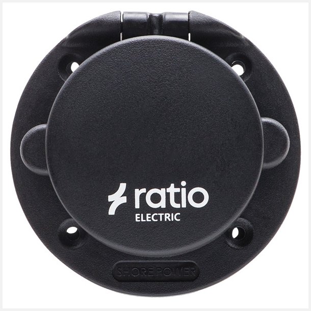 Ratio Landstr�mstik med l�g plast sort 16 amp
