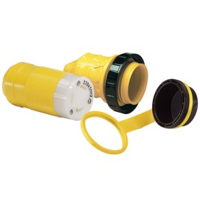 Marinco landstr�msstik 32Amp med cover og kappe