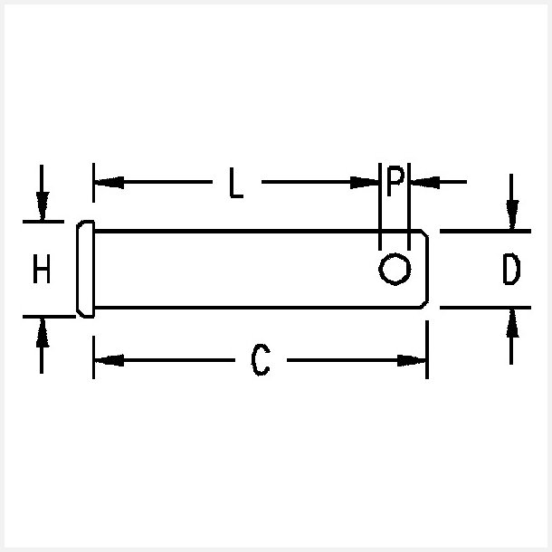 Ronstan Split bolt 4.8 x 12,7mm l-16mm