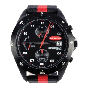 Ronstan ClearStart analog sejlerur 43mm sort rustfrit stl