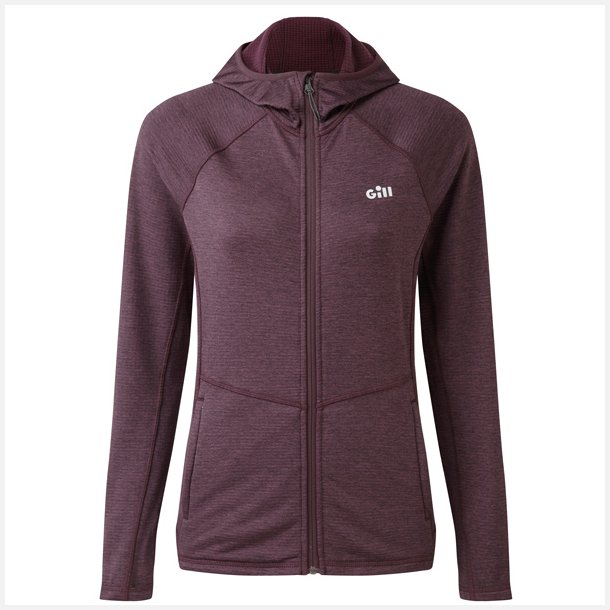 Gill 1101W Dart hoodie dame mrke lilla, str 10