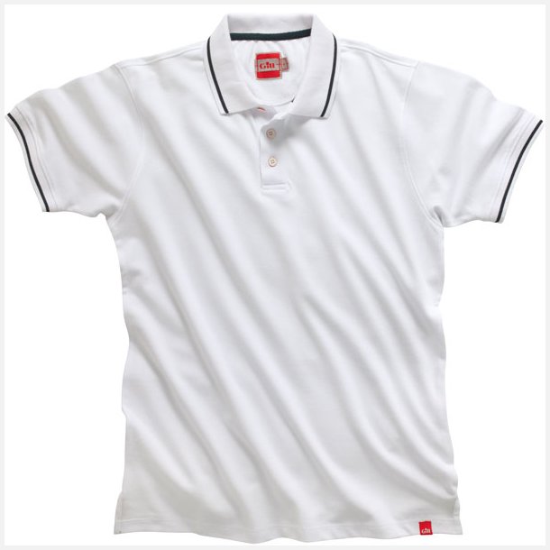 Gill CC01 Pique polo shirt herre hvid, str XL