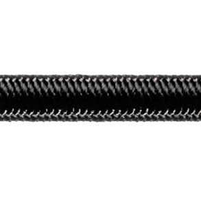 Robline elastik snor, 7mm Sort  - 1 mtr