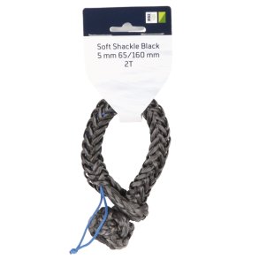 1852 Soft tovsj�kel 5mm Sort 65/160mm 2T
