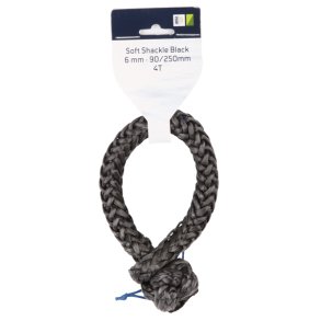 1852 Soft tovsj�kel 6mm Sort 90/250mm 4T